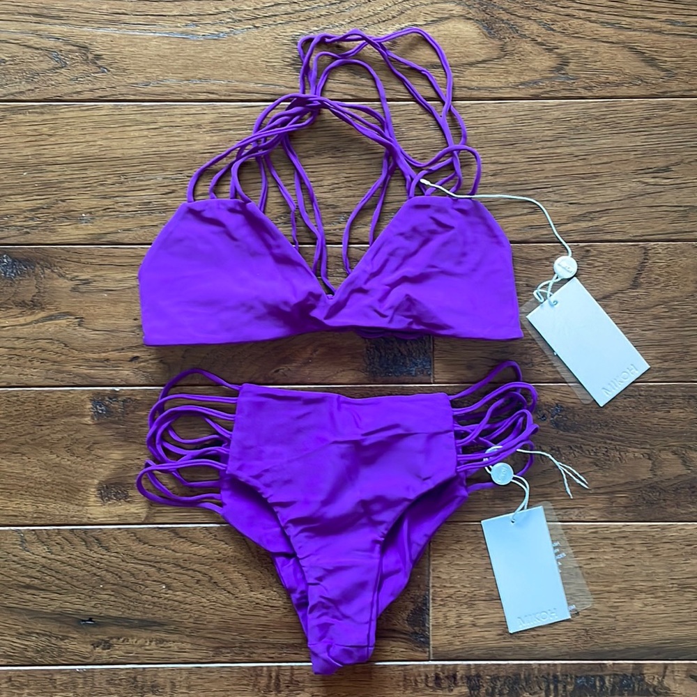Mikoh Purple Bikini Set
